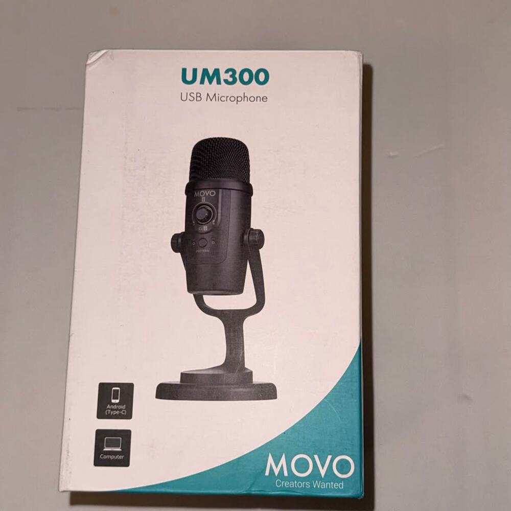 Brand New MOVO UM300 USB Microphone – Still Sealed!